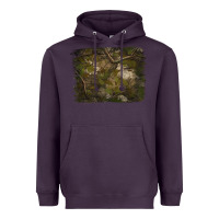 Plum green hunter camouflage pattern brushstroke Heavyweight Hoodie - Jasminsmagicworld