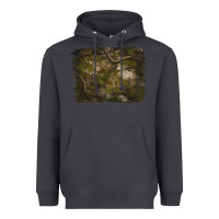 Smoke green hunter camouflage pattern brushstroke Heavyweight Hoodie - Jasminsmagicworld
