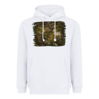 White green hunter camouflage pattern brushstroke Heavyweight Hoodie - Jasminsmagicworld