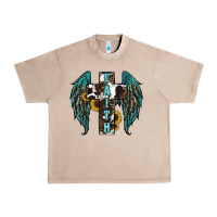 French Oak western wings cross Urban Heavy Tee - RanaPortraitStore
