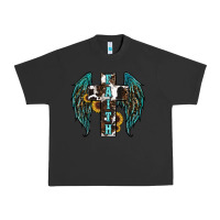 Pigment Black western wings cross Urban Heavy Tee - RanaPortraitStore
