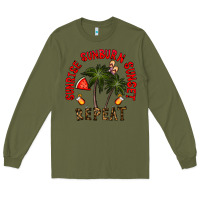Army Green sunrise sunburn sunnset repeat Long Sleeve Tee - CowhideDigitalArt