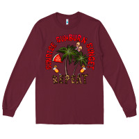 Burgundy sunrise sunburn sunnset repeat Long Sleeve Tee - CowhideDigitalArt
