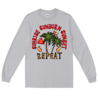 Moon Dust sunrise sunburn sunnset repeat Long Sleeve Tee - CowhideDigitalArt