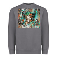 Storm cowhide bull skull Heavyweight Sweatshirt - Zillion Design Studio