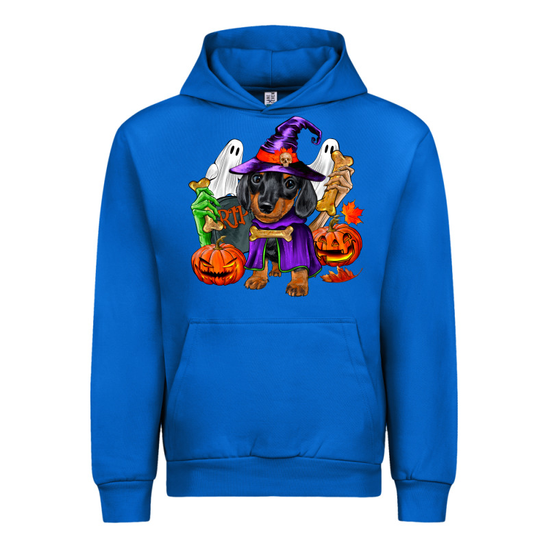 Halloween Dachshund Puppy Dog Urban Hoodie by RanaPortraitStore | Teevron