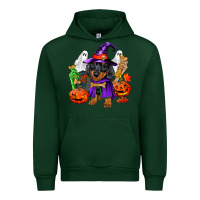 Forest Green Halloween dachshund puppy dog Urban Hoodie - RanaPortraitStore