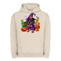 Pigment French Oak Halloween dachshund puppy dog Urban Hoodie - RanaPortraitStore