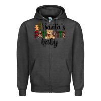 Charcoal Heather santa's favorite baby Zipper Hoodie - AdoDesignShop