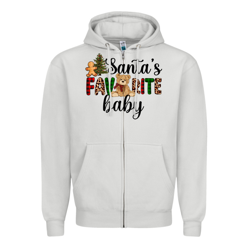 Santa's Favorite Baby Zipper Hoodie by AdoDesignShop | Teevron