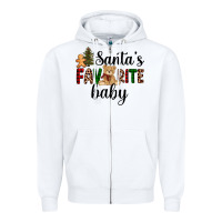 White santa's favorite baby Zipper Hoodie - AdoDesignShop