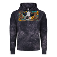 Cloud Black Baby cow with sunflower and leopard Vintage Hoodie - RanaPortraitStore