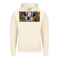 Vintage Artic Baby cow with sunflower and leopard Vintage Hoodie - RanaPortraitStore