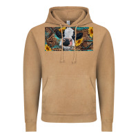 Vintage Camel Baby cow with sunflower and leopard Vintage Hoodie - RanaPortraitStore