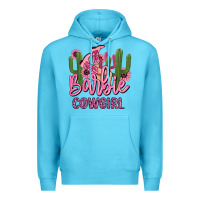 Ocean Blue barbie cowgirl Premium Hoodie - MaliasSmallBusiness