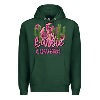 Sports Green barbie cowgirl Premium Hoodie - MaliasSmallBusiness