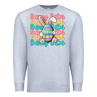 Heather Grey bunny babe Premium Sweatshirt - MaliasSmallBusiness
