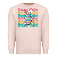 Pale Pink bunny babe Premium Sweatshirt - MaliasSmallBusiness