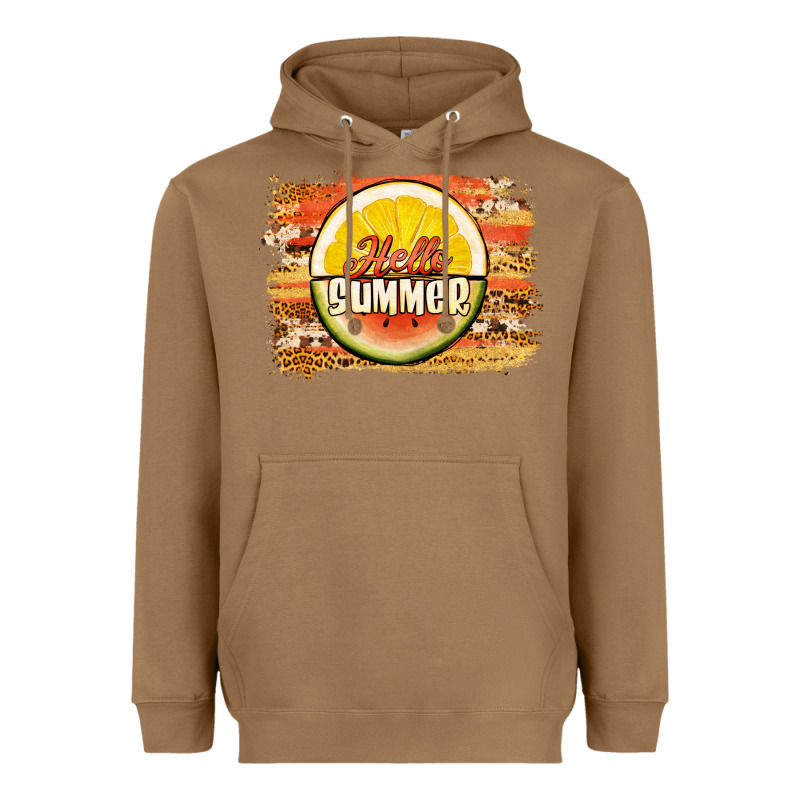 Hello Summer Watermelon Lemon Heavyweight Hoodie by Jasminsmagicworld | Teevron