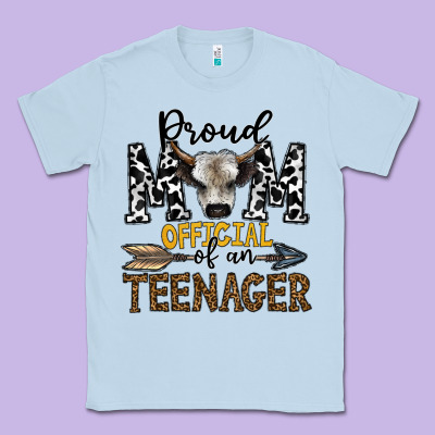 Proud Mom Official Of An Teenager Classic Tee Designed By Cowhidedigitalart