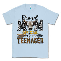 Dusty Blue proud mom official of an teenager Classic Tee - CowhideDigitalArt