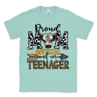 Seafoam proud mom official of an teenager Classic Tee - CowhideDigitalArt