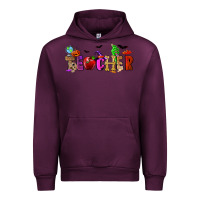 Mauve Wine Halloween Teacher Urban Hoodie - RanaPortraitStore