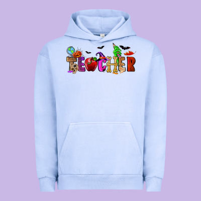 Halloween Teacher Urban Hoodie Designed By Ranaportraitstore