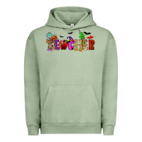 Pigment Oil Green Halloween Teacher Urban Hoodie - RanaPortraitStore