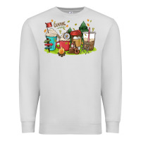 Dove Grey camp coffee drink Premium Sweatshirt - MaliasSmallBusiness