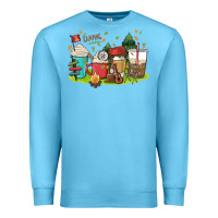 Ocean Blue camp coffee drink Premium Sweatshirt - MaliasSmallBusiness