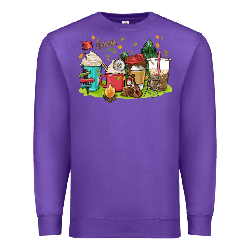 Camp Coffee Drink Premium Sweatshirt by MaliasSmallBusiness | Teevron