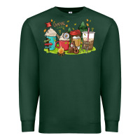 Sports Green camp coffee drink Premium Sweatshirt - MaliasSmallBusiness