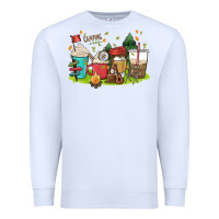 White camp coffee drink Premium Sweatshirt - MaliasSmallBusiness