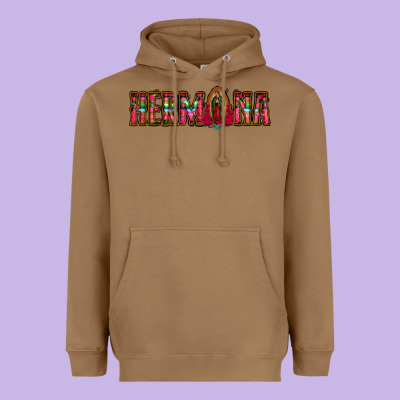Hermana Floral Aztec Leopard Heavyweight Hoodie Designed By Jasminsmagicworld