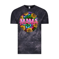 Cloud Black tie dye mama Vintage Tee - texasbilliewilder