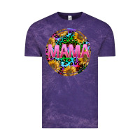 Cloud Purple tie dye mama Vintage Tee - texasbilliewilder