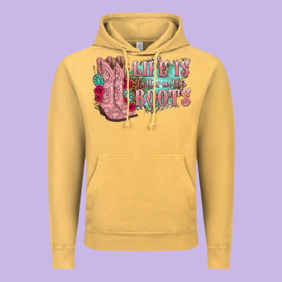Vintage Hoodie life is better in the boots