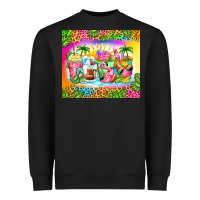 Black summer coffee cups Heavyweight Sweatshirt - Zillion Design Studio