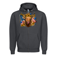 Smoke 4th of july shaggy cow leopard background Zipper Hoodie - Jasminsmagicworld