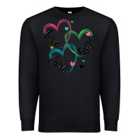 Black faith hope love Premium Sweatshirt - MaliasSmallBusiness