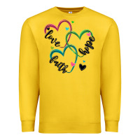 Faith Hope Love Premium Sweatshirt | Teevron