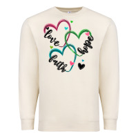 Sandshell faith hope love Premium Sweatshirt - MaliasSmallBusiness