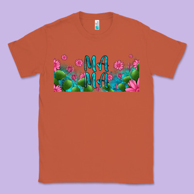 Cactus And Flowers Mama Libbey Glass Classic Tee Designed By Hra Design Shop