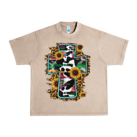 French Oak western cross Urban Heavy Tee - RanaPortraitStore
