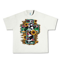 Pistachio western cross Urban Heavy Tee - RanaPortraitStore
