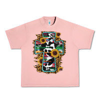 Salmon western cross Urban Heavy Tee - RanaPortraitStore