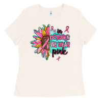 Sunflower In October We Wear Pink Ladies Tee | Teevron