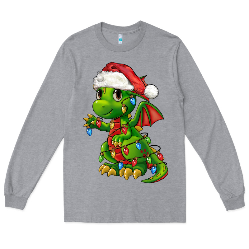 Christmas Cute Dragon Long Sleeve Tee by FaDigitalArtStudio | Teevron