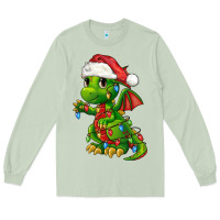 Matcha Christmas Cute Dragon Long Sleeve Tee - FaDigitalArtStudio